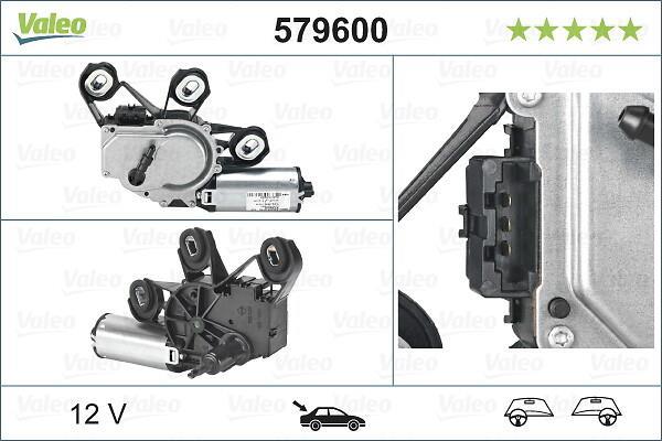 Moteur d'essuie-glace VALEO 579600